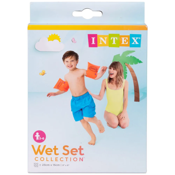 Нарукавники INTEX 58642 EU Помаранчеві об'ємні 3-6 років