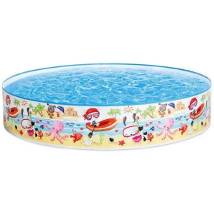 Дитячий каркасний басейн Intex 56451 "Веселий пляж", 152x25 см
