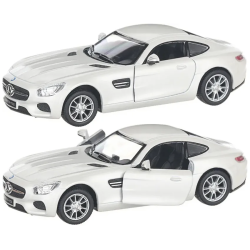 Машинка металева Kinsmart 1:36 Mercedes-AMG GT інерційна, двері відчиняються KT5388W / Білий