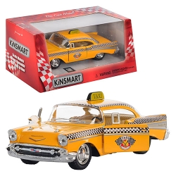 Машинка металева Kinsmart 1:40 1957 Chevrolet Bel Air (TAXI) інерційна, двері відчиняються / KT5360W