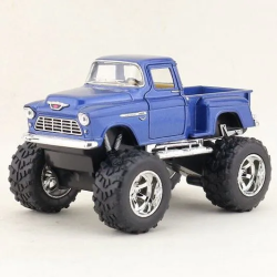 Машинка металева інерційна Kinsmart 1:32 1955 Chevy Stepside Pick-up Off Road KT5330WB / Синя