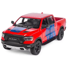 Машинка металева Kinsmart 1:46 Dodge RAM 1500 Livery Edition 2019 (інерційна, двері відчиняються, червона KT5413WF)