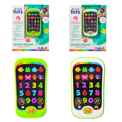 Розвиваючий навчальний телефон Kids Hits 'Перші знання' 2 кольори (KH03/002)