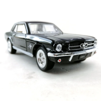 Металлическая машинка Kinsmart 1:36 Ford Mustang инерционная, с открывающимися дверями, модель KT5351W / Черный