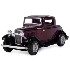 Машинка металева Kinsmart 1:34 1932 Ford 3-Window Coupe KT5332W / Бордовий