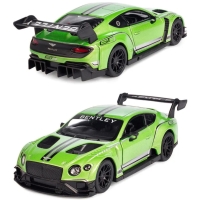 Металлическая машинка Kinsmart 1:38 "Bentley Continental GT3" инерционная, Зеленая, KT5417W