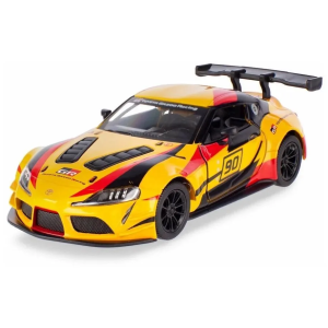 Металева машинка Kinsmart Toyota GR Supra Racing Concept KT5421WF жовтий