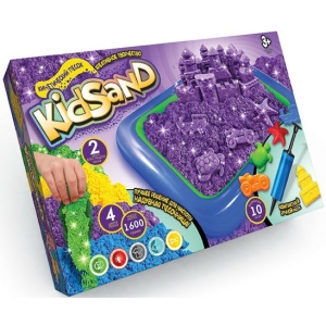 Кінетичний пісок "KidSand" 1600 г з пісочницею KS-02-01U