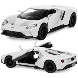 Машинка металева Kinsmart 1:38 2017 Ford GT інерційна, двері відчиняються KT5391W / Білий