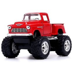 Машинка металева інерційна Kinsmart 1:32 1955 Chevy Stepside Pick-up Off Road KT5330WB / Червоний