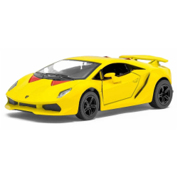 Машинка металева Kinsmart Lamborghini Sesto Elemento 1:38 (інерційна, жовтий) KT5359W