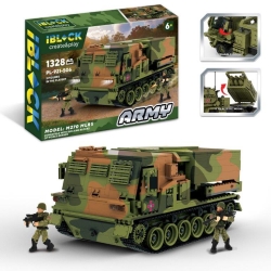 Конструктор IBLOCK Армія, M270 MLRS, 1328 деталей, 2 фігурки,PL-921-506