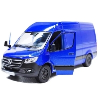 Металева машинка Kinsmart 1:48 Mercedes-Benz Sprinter KT5426W, інерційна в коробці / Колір СИНІЙ