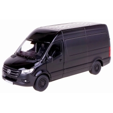 Металева машинка Kinsmart 1:48 Mercedes-Benz Sprinter KT5426W, інерційна в коробці / Колір ЧОРНИЙ