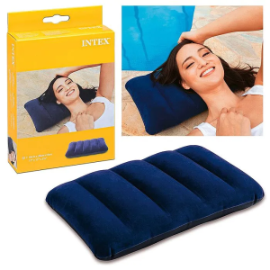 Подушка надувна Intex 68672 велюрова 43×28×9 см для подорожей