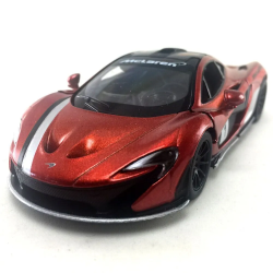 Машинка металева Kinsmart 1:36 McLaren P1 інерційна, KT5393WF Помаранчевий з принтом