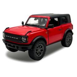 Машинка металева Kinsmart 1:34 2022 Ford Bronco (Hard Top) KT5438WB інерційна, двері відчиняються / колір Червоний