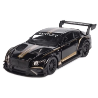 Металлическая машинка Kinsmart 1:38 "Bentley Continental GT3" инерционная, Черная, KT5417W