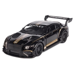 Металева машинка Kinsmart 1:38 "Bentley Continental GT3" інерційна, Чорна, KT5417W