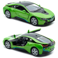 Машинка металлическая Kinsmart 1:36 BMW i8 KT5379WA инерционная/цвет Зеленый