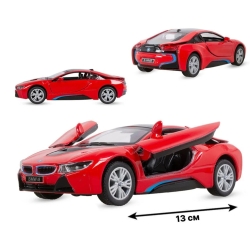 Машинка металева Kinsmart 1:36 BMW i8 інерційна KT5379WA Червоний