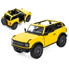 Машинка металева Kinsmart 1:34 2022 Ford Bronco (Open Top) KT5438WA інерційна, двері відчиняються / Жовтий