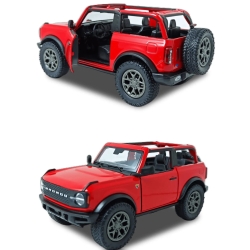 Машинка металева Kinsmart 1:34 2022 Ford Bronco (Open Top) KT5438WA інерційна, двері відчиняються / Червоний