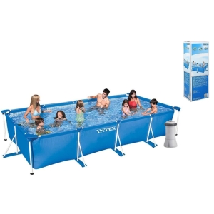Басейн каркасний Intex 28274NP прямокутний 450 х 220 х 84 см (2006 л/год) насос-фільтр