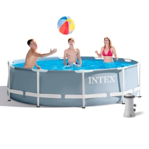 Басейн каркасний Intex 26706 SC 305х99 см, Насос-фільтр картриджний потужністю 2006 л/год