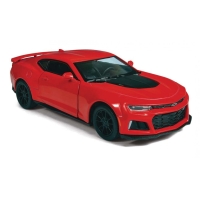 Металлическая машинка Kinsmart 1:38 2017 Chevrolet Camaro ZL1 KT5399W с инерционным механизмом, открывающиеся двери / Красный