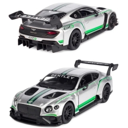 Металева машинка Kinsmart 1:38 "Bentley Continental GT3" інерційна, Срібляста, KT5417W