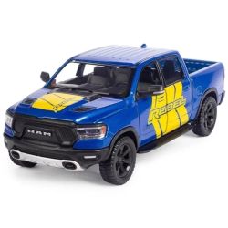 Машинка металева Kinsmart 1:46 Dodge RAM 1500 Livery Edition 2019 (інерційна, двері відчиняються, синя KT5413WF)