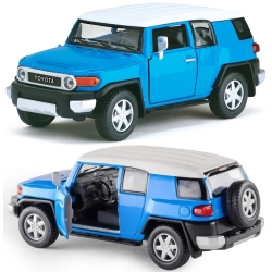 Металева машинка Kinsmart 1:36 Toyota FJ Cruiser KT5343W, інерційна в коробці / Колір Синій