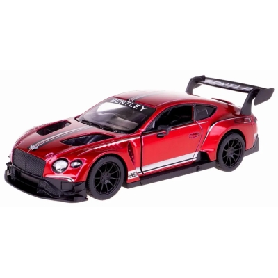 Металлическая машинка Kinsmart 1:38 "Bentley Continental GT3" инерционная, Красная, KT5417W