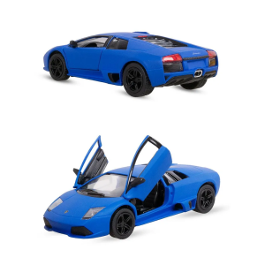 Металева машинка Kinsmart 1:36 Matte Lamborghini Murcielago LP640, інерційна, СИНЯ, KT5370W