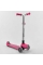 Самокат триколісний Y-00211 (4) Best Scooter, РОЖЕВИЙ, складане алюмінієве кермо, 4 колеса PU зі світлом, d = 12 см