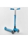 Самокат триколісний Y-00180 (4) Best Scooter, БЛАКИТНИЙ, складне алюмінієве кермо, 4 колеса PU зі світлом, d = 12 см
