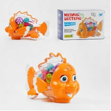 Рибка музична 33707 (72) "WToys", ОЗВУЧУВАННЯ УКРАЇНСЬКОЮ МОВОЮ, шестерні, пісня, підсвічування, автоматичний рух, в коробці