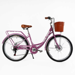 Велосипед міський Corso Polaris 26" PS-91606 + КОШИК