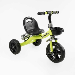 Велосипед 3-х колісний BS-11823 "Best Trike" сталева рама, колеса EVA, переднє d=10", заднє d=8", кошик, бутилочка, в коробці