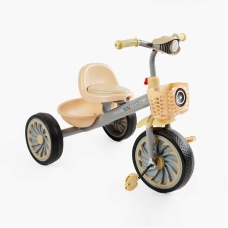 Велосипед 3-х колісний BS-35761 "Best Trike" колеса EVA переднє 12", заднє 10", сталева рама, УКР. ОЗВУЧУВАННЯ, світло, 2 кошики, в коробці