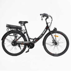 Електровелосипед Corso «VOLT BIKE» 26" дюймів TB-50082 (1) рама сталева, двигун 350W, акум. 36V10Ah, одношвидкісний, БЕЗ КОРЗИНИ, у коробці