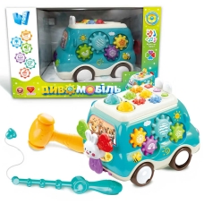 Диво-мобіль 16537 (24) "WToys", ОЗВУЧУВАННЯ УКРАЇНСЬКОЮ МОВОЮ, підсвічування, пісні, казки, спінер, шестерні, ксилофон, ноти, гра на швидкість реакції, в коробці