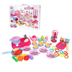 Кухня з набором посуду 7280 (4) "Technok Toys", 66 предметів