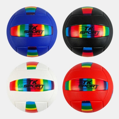 М'яч волейбольний M 48524 (60) "TK Sport", 4 види, матеріал м'який PVC, вага 280-300 грамів, розмір №5, ВИДАЄТЬСЯ ТІЛЬКИ МІКС ВИДІВ