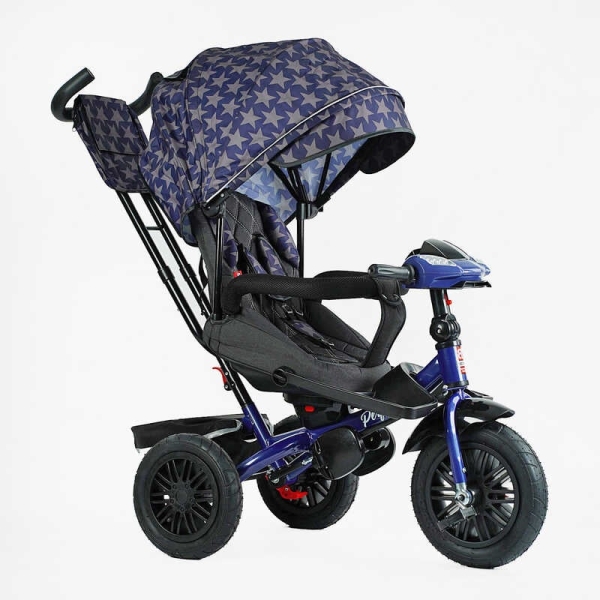 Велосипед 3-х кол. 8066 / 208-23 BestTrike "Perfetto" (1) поворотне сидіння, колеса гумові надувні, кошик, фара музична, USB, Bluetooth, в коробці