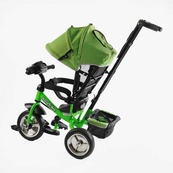 Велосипед 3-х колісний 69-067 Best Trike КОЛЕСО ПІНА, d=25см переднє, d=20см задні, фара музична, USB, Bluetooth, в коробці