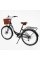 Велосипед міський Corso Polaris 26" PS-80110 + КОШИК ЧОРНИЙ сталева рама 16.5", Shimano 7 швидкостей, корзина, багажник