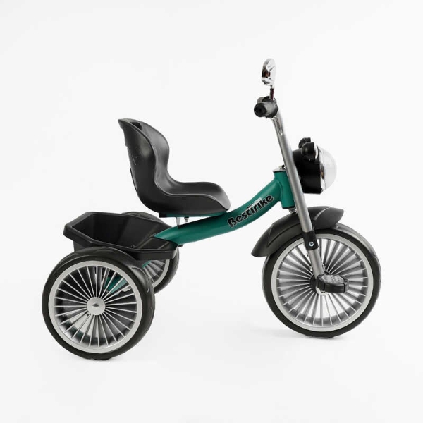 Велосипед 3-х колісний BS-65010 "Best Trike" колеса EVA переднє 10", заднє 8", сталева рама, УКР. ОЗВУЧУВАННЯ, кошик, в коробці