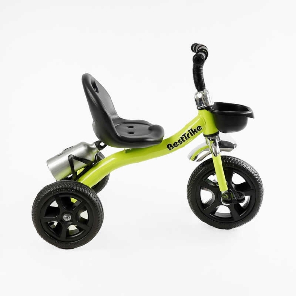 Велосипед 3-х колісний BS-11823 "Best Trike" сталева рама, колеса EVA, переднє d=10", заднє d=8", кошик, бутилочка, в коробці